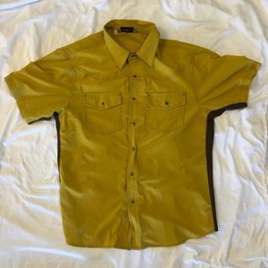 MEN’S LIGHTWEIGHT COLLARED PEARL SNAP S/S LRG CLUB RIDE CYCLING SHIRT (EUC)